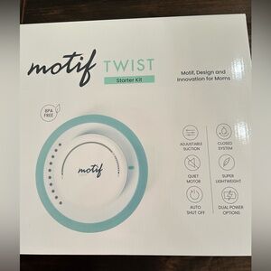 Motif Twist Starter Kit Breast Pump- White and Green